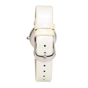 Laura Biagiotti Beige Leather Dress Watch