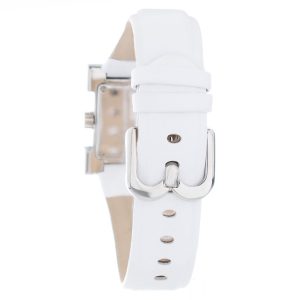 Laura Biagiotti White Leather Dress Watch