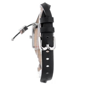 Laura Biagiotti Black Leather Dress Watch