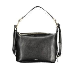 Furla Nero Leather Women Handbag