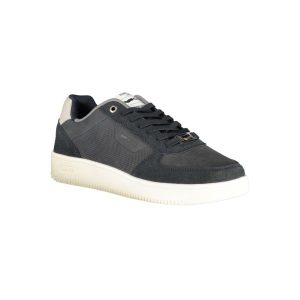 Gas Blue Polyester Men Sneaker