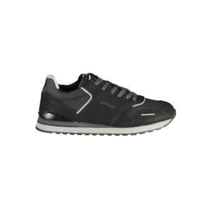 Gas Black Polyurethane Men's Sneaker