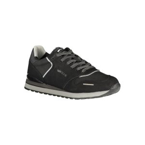 Gas Black Polyurethane Men's Sneaker