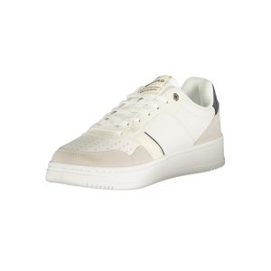 Gas White Polyester Men's Sneaker