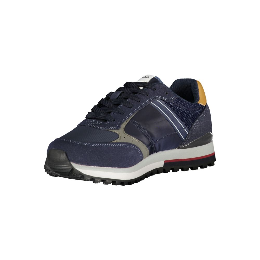 Gas Blue Polyester Men Sneaker - Image 3