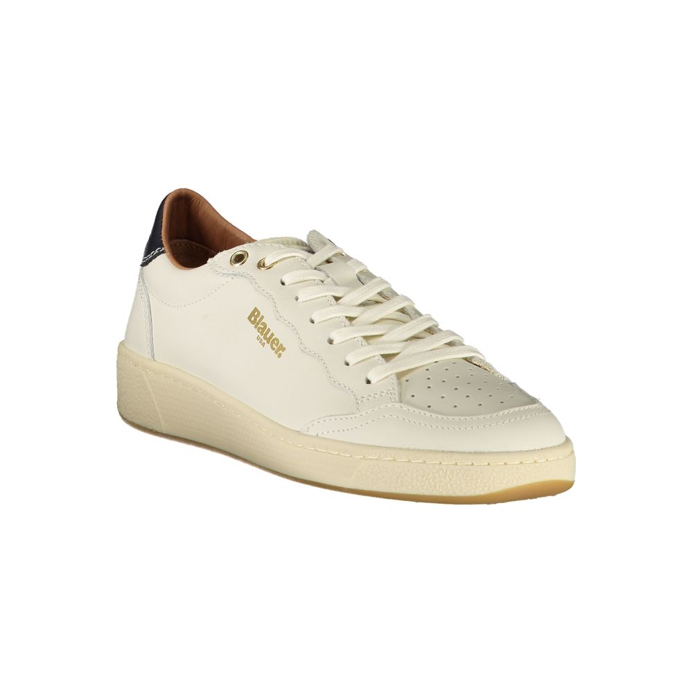 Blauer White Leather Women Sneaker - Image 2