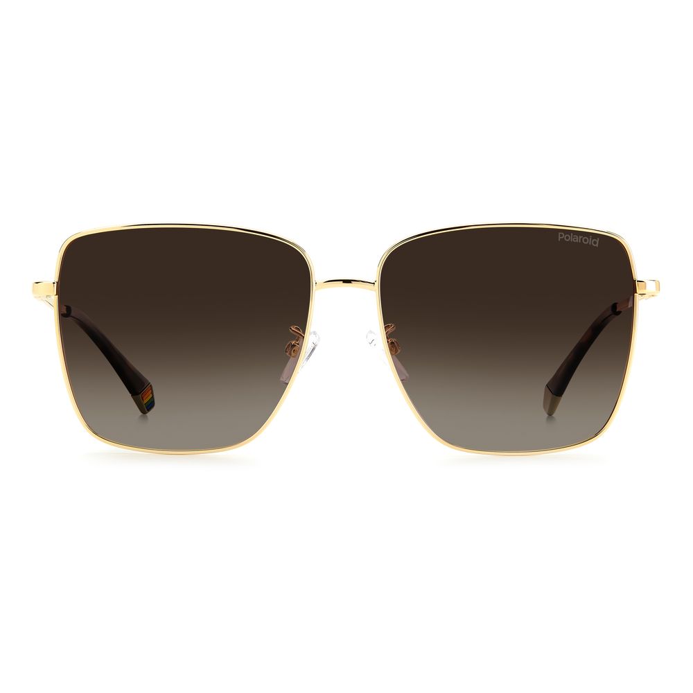 Polaroid Gold Metal Sunglasses - Image 2