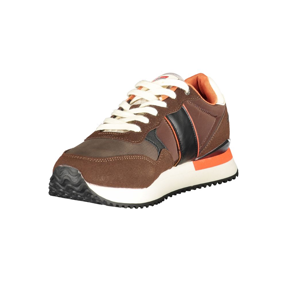 Norway 1963 Brown Polyester Men Sneaker - Image 3