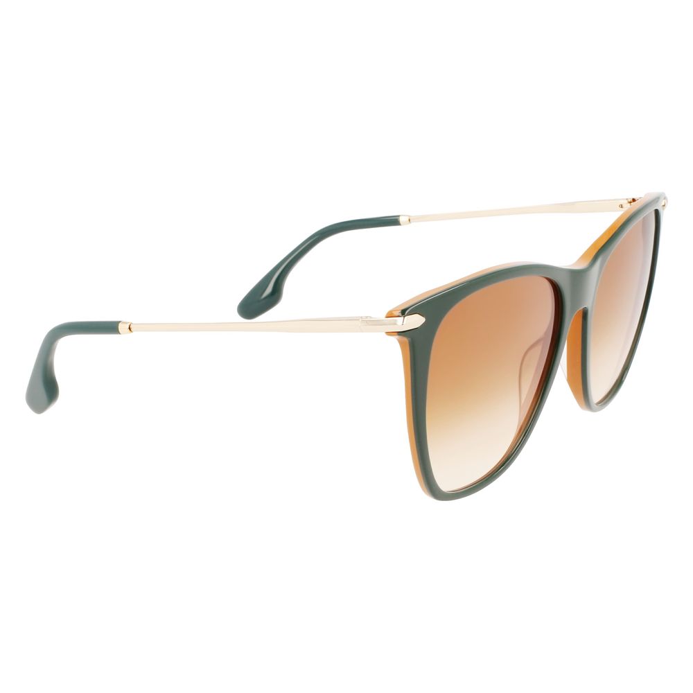 Victoria Beckham Green Acetate Sunglasses - Image 3